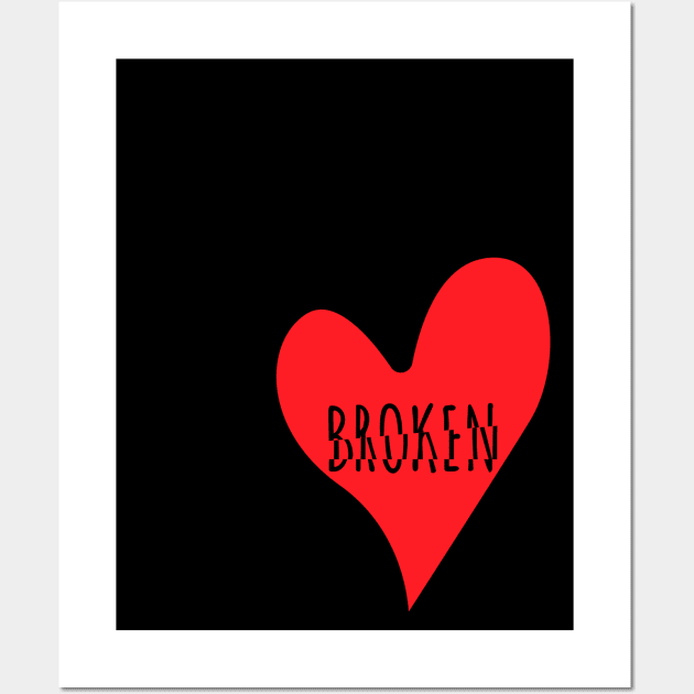 Broken Heart Wall Art by Simple and Clean